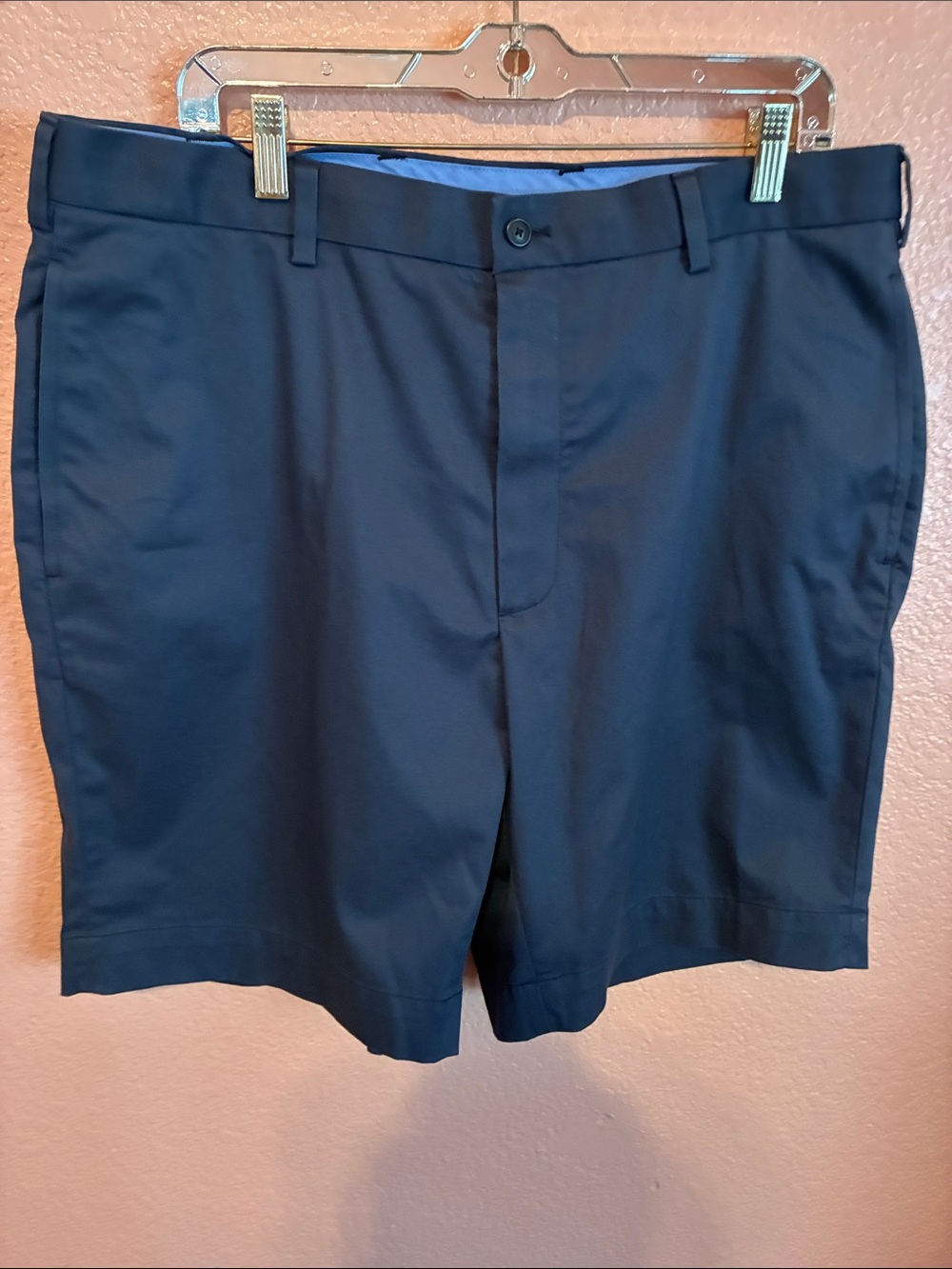 Brooks Brothers Men's Navy Flat-Front Dress Shorts